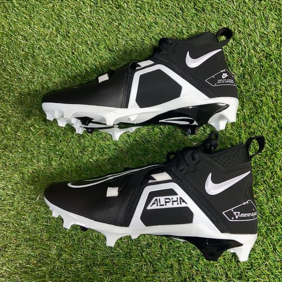 Men\'s Nike Alpha Menace Pro 3 Mid Football Cleats Black CT6649-001 Size NEW main image 16